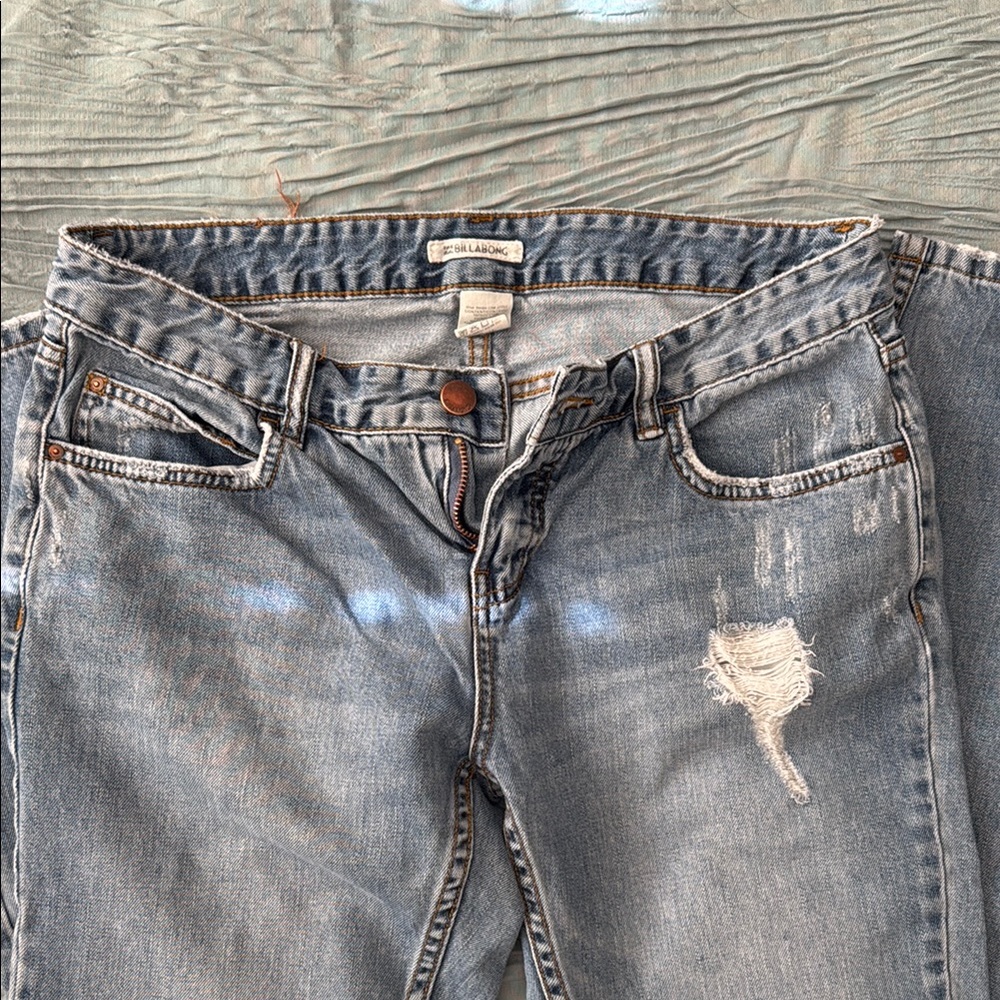 Zara Distressed Light Wash Jeans